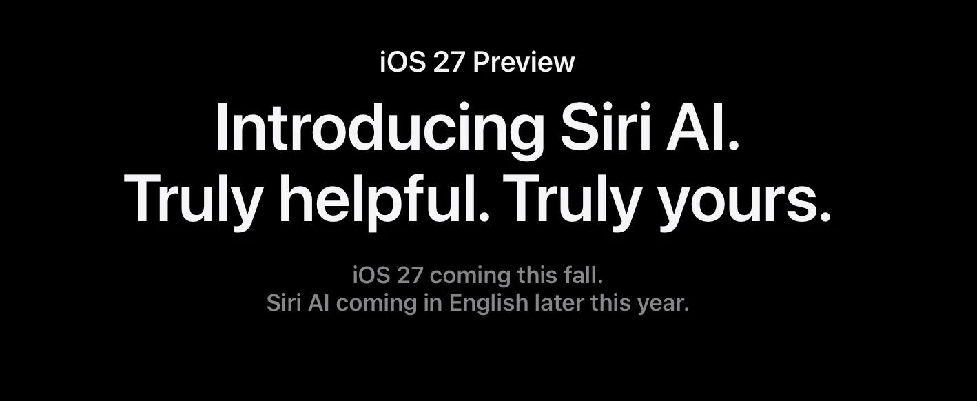 Siri AI di iOS 27